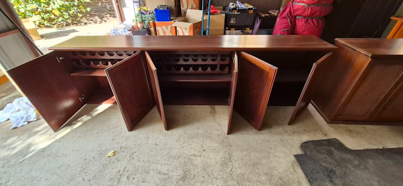 Early 70s Chiswell Buffet with Hutches, Side Buffet & Shelf Cabinet62863406122883111
