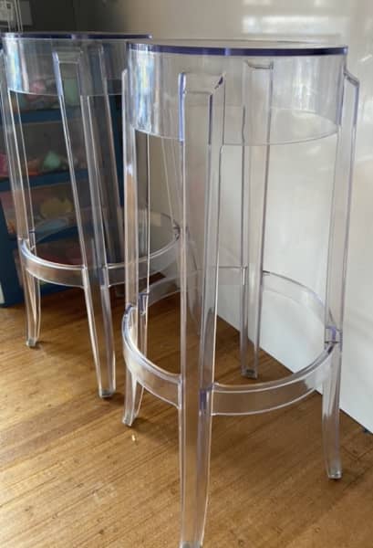 clear modern bar stools