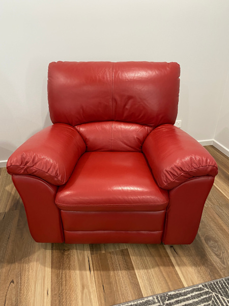 Leather Recliner Armchairs, pair62863378280065114