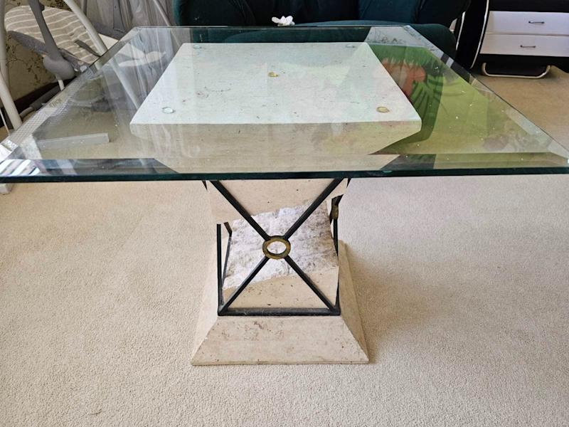Coffee Table Greek Style    Size: 60 X 60cm 51 cm =62864722543746112