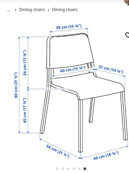 Used IKEA white dinning chair63437625289218112
