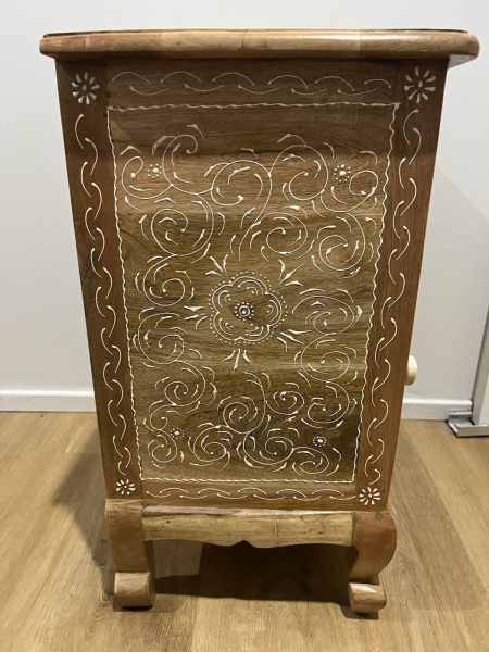 New Handcrafted Solid Wood Mandala Bedsides 62864723710851114