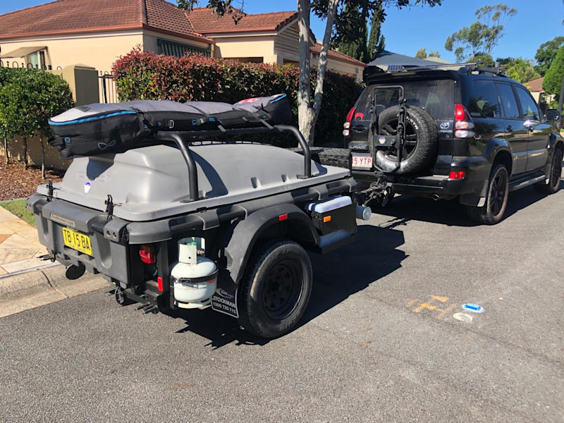 ISi Advanced Bicycle Carrier And Bike Rack Systems POD Trailer Pajero