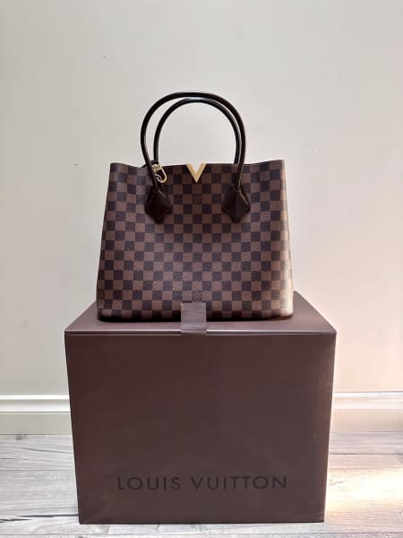 Louis Vuitton Kensington Damier Ebene Tote Bag with Strap & Original  Receipt