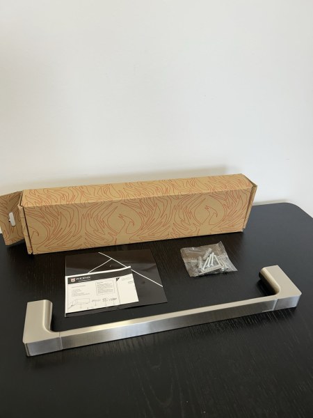 NEW Phoenix Gloss Hand Towel Holder Brushed Nickel (valued over $110)63439105492867112