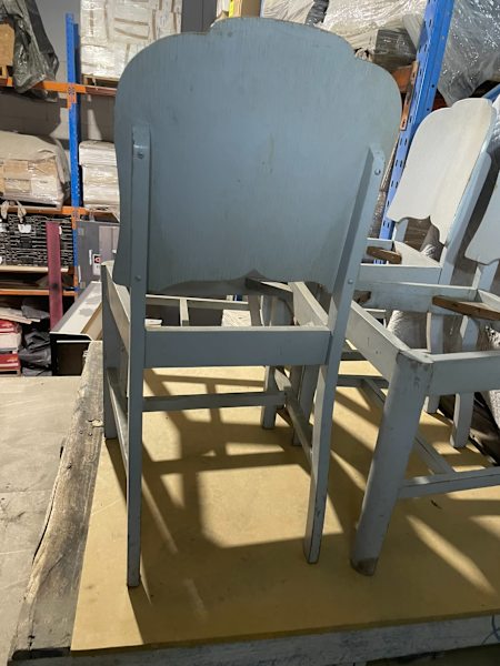 Set of 4 art deco dining chairs, frames only, suit restoration62864722902914113