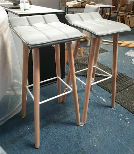 WAREHOUSE SALE  - SELLING 2 GREY BAR STOOL FOR ONLY $100 (LAST 2!)62863384725889111