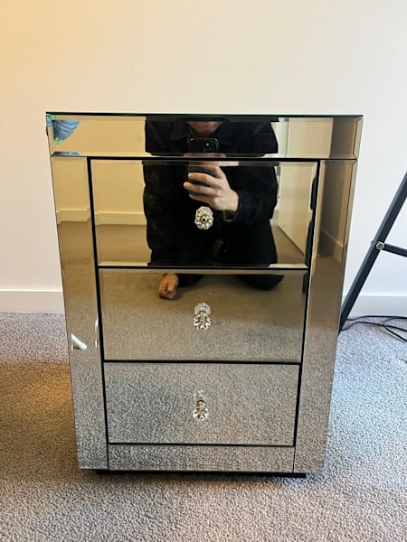2  Mirrored bedside tables for sell62863413267458114