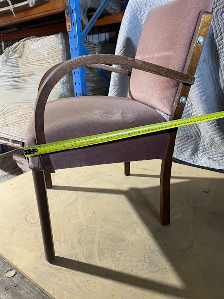 2 x Vintage timber and upholstery armchairs suit restoration62864722877315112