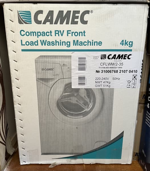 Camec compact rv 4kg front load shop washing machine