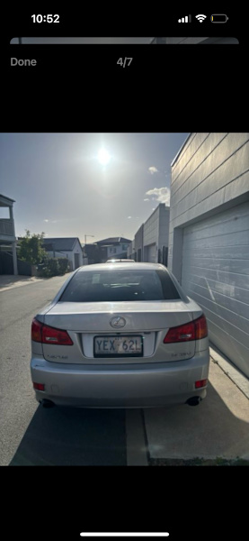 Lexus is 250 6 speed auto silver $5500 ono need gone asap 62936654053891113