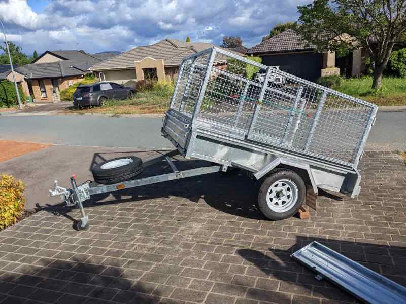 7x5 Cage Trailer with Tilt - Hire Service GORDON629366544185611111