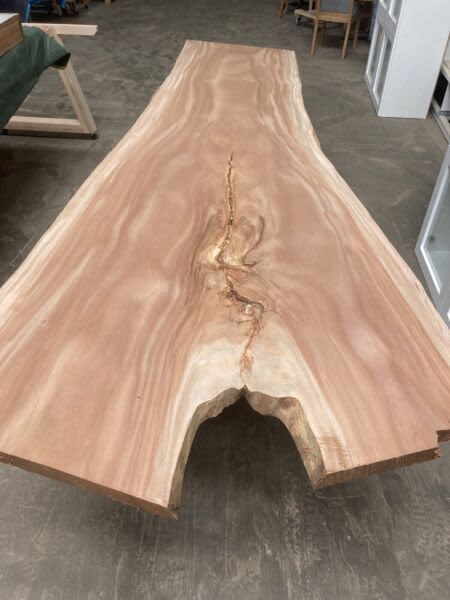 African mahogany live edge timber slab dining table desk benchtop630087729538581126