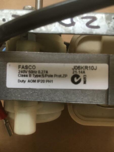 SKOPE DRINK REFRIGERATOR EVAPORATOR FAN MOTORS NEW.63016061716225112