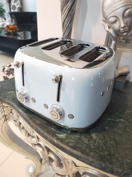 Brand New Toaster, Smeg 50s Style Longslot 4 Slice Toaster Pastel Blu63612128378755113