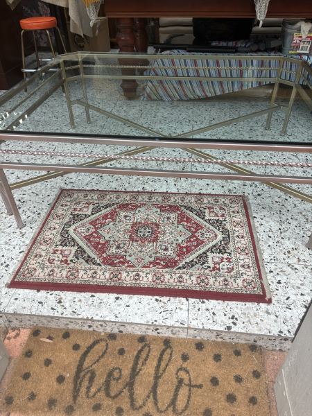 Large metal glass coffee table 62863383706369113