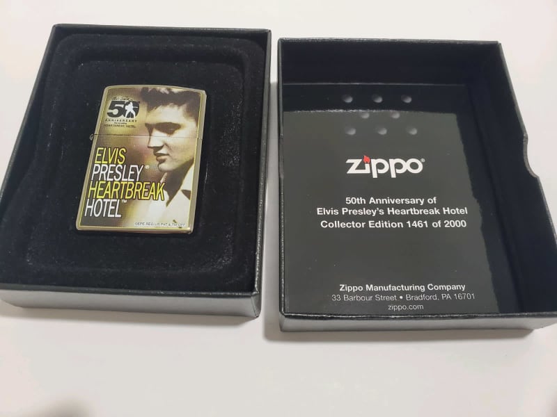 ELVIS PRESLEY LIMITED EDITION ZIPPO LIGHTER – HEARTBREAK HOTEL