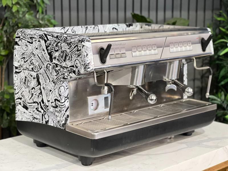 NUOVA SIMONELLI APPIA 2 GROUP ESPRESSO COFFEE MACHINE CUSTOM WRAPPED63441986493826111