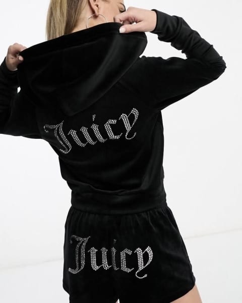 Juicy couture shorts and cheap hoodie