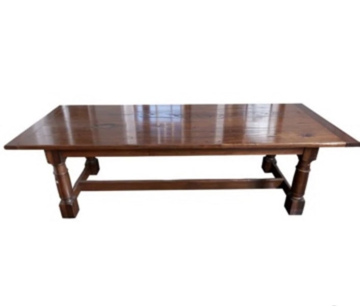 A solid hardwood refectory dining table, by Nicholas Dattner62866849184642113