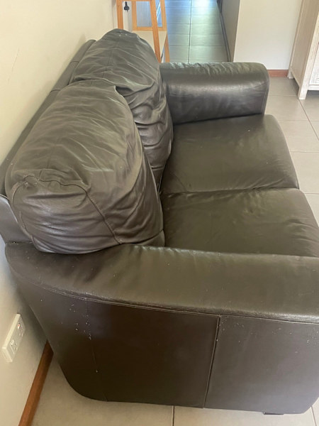 2 Seater Chocolate Brown Nick Scali Leather Lounge62863379783042113