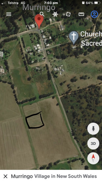 2.05 acres zoned for housing at murringo  750 mtrs from main street 63007057973251111