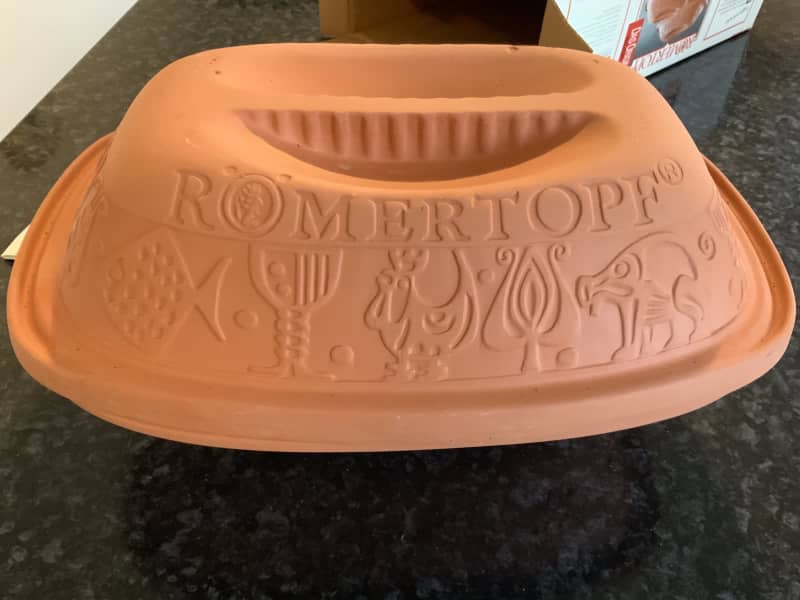 German Romertopf clay cooking pot / casserole dish by Bay