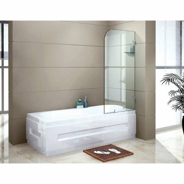 PIVOT SHOWER GLASS PANEL BATH SCREEN DIY 1500h x 850w TG NEWCASTLE63440221773698110