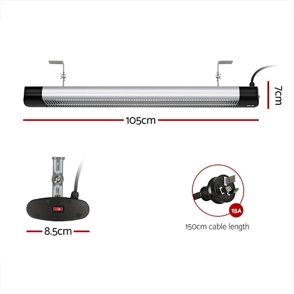 Electric Strip Heater Radiant Heaters 3000W63018619576962111