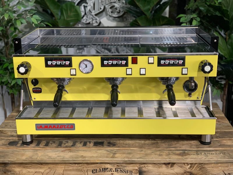 LA MARZOCCO LINEA CLASSIC 3 GROUP YELLOW ESPRESSO COFFEE MACHINE63442044167939113