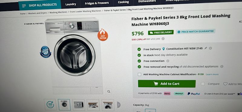 Fisher & Paykel 8kg front loader 63470140158978110