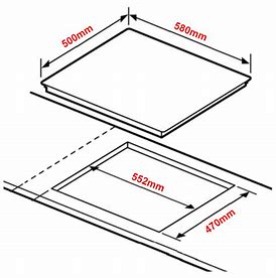EURO 60CM S/STEEL GAS 4 BNR COOKTOP : ECT600GS BRAND NEW63016909280515111