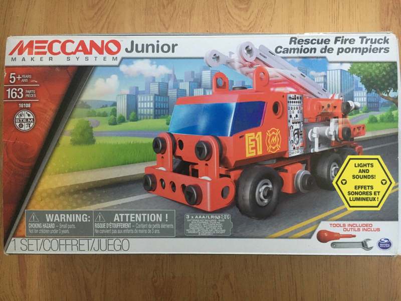 erector construction fire rescue set