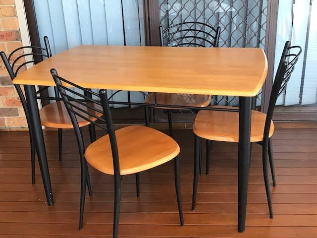 used table and chairs