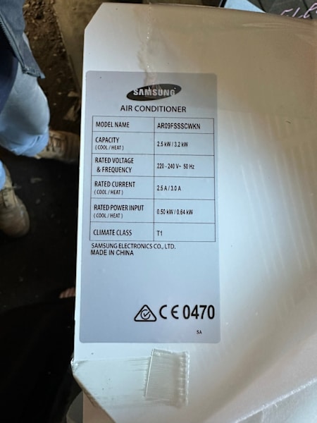 Samsung Split System Air Conditioning Head Unit Only63470141535233111