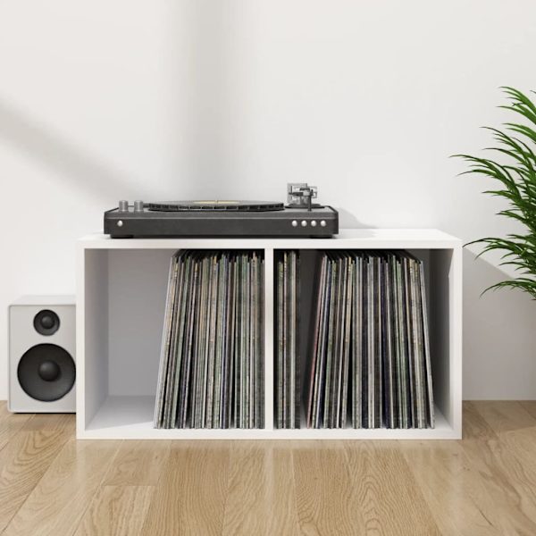 Vinyl Storage Box White 71x34x36 cm Engineered Wood62863374557826113