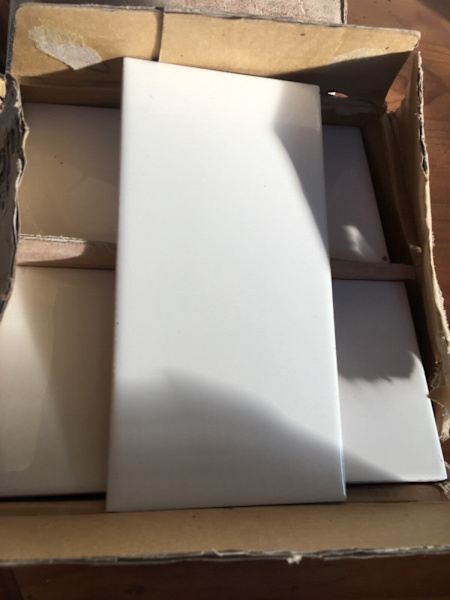 Glazed Wall Tiles ( ivory) 50 in a box, 1 full box and half a box630064213288971125
