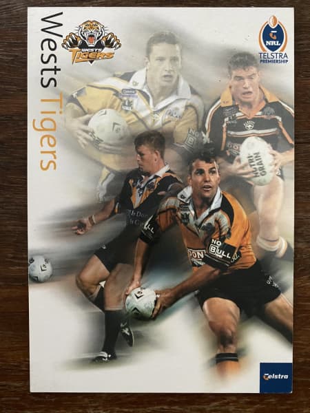 Wests Tigers Blades Rugby Shirt Away 2005 Australia NRL Jersey Men Size L