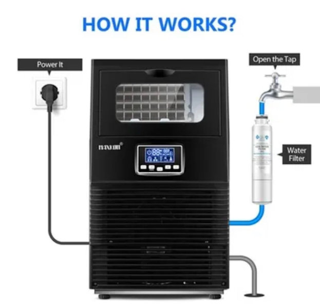 Ice Maker Machine 38KG/24HR (Brand New)63011176118017111