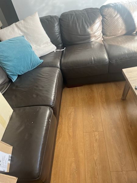 Plush leather couch 62863383945345111