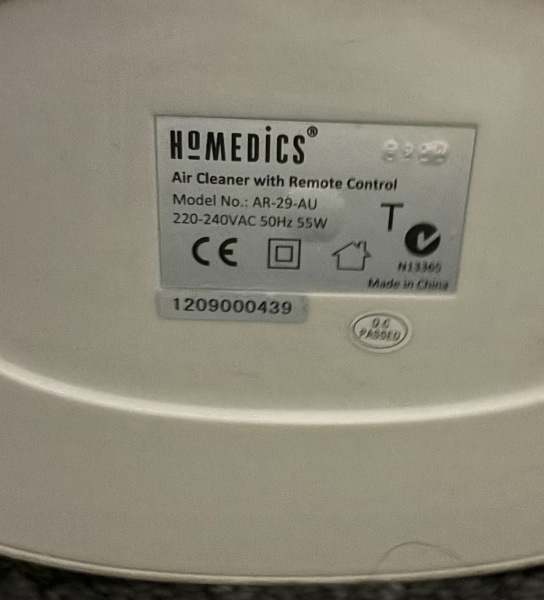 HomeDics Fan with Air cleaner63470140073347110