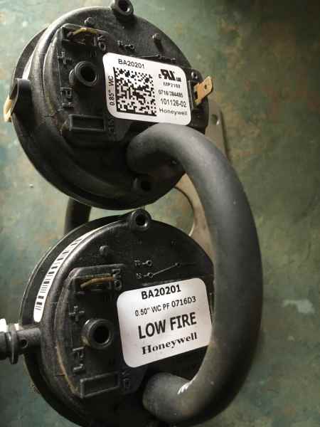 LENNOX DUCTED HEATER PARTS --PC BOARD-PRESSURE SWITCHES.63016060063874114