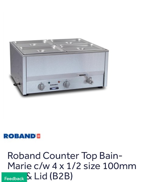 Roband Bain Marie commercial Kitchen Equipment63612125998339110
