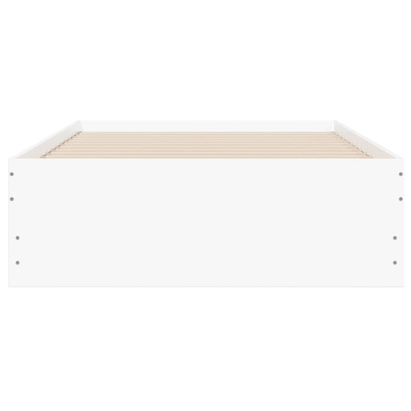 Bed Frame with Drawers without Mattress White 90x190 cm Single62863838559235112