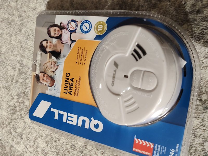 Brand New Quell Smoke Alarm, Photoelectric, 240V with 9V Battery 63443751226114111