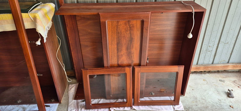 Early 70s Chiswell Buffet with Hutches, Side Buffet & Shelf Cabinet62863406122883113