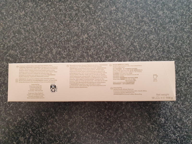 NEW NESPRESSO VERTUO Almond Croissant Coffee Capsules/ Pods63016059759489113