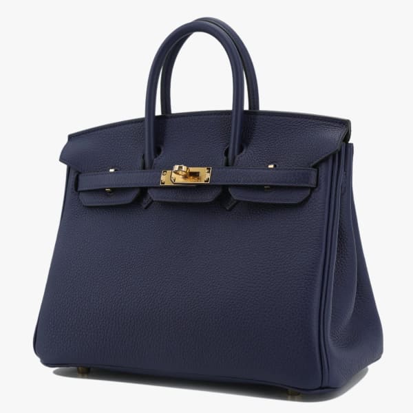 HERMES Birkin 30 Bleu Nuit Togo Rose Gold Hw D/ 2019 - Timeless