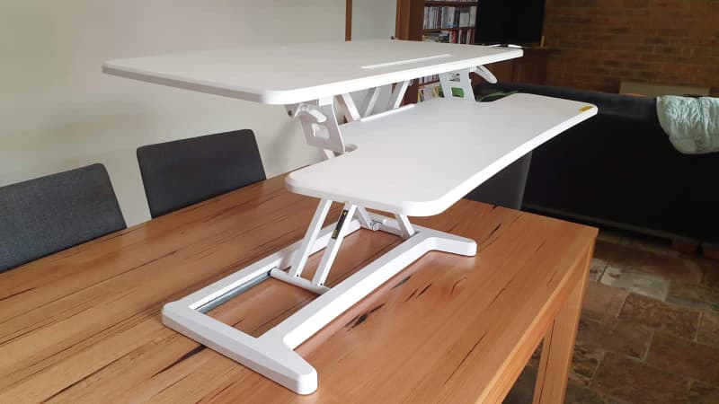 matrix sit stand desk large white