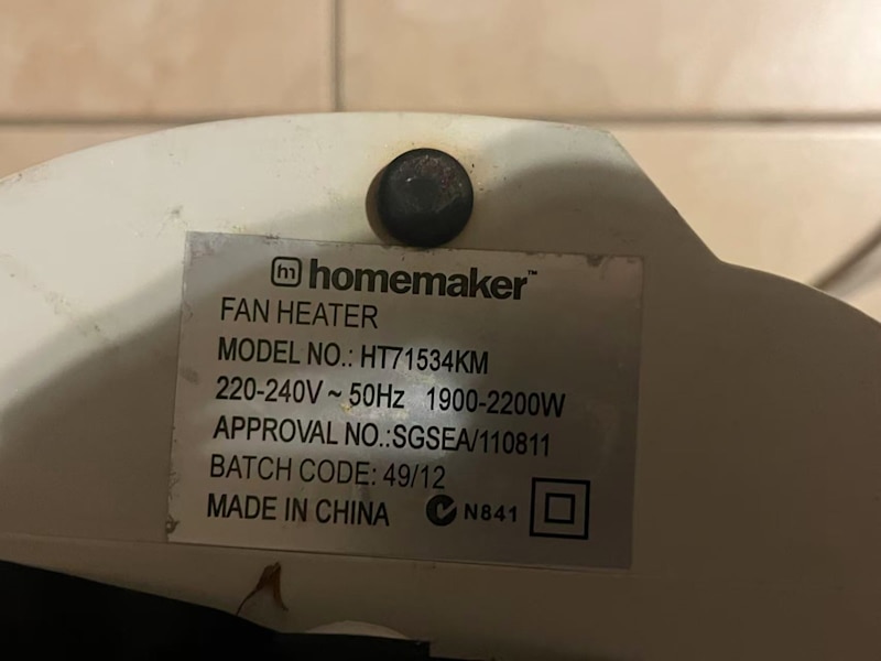 fan heater in excellent condition63016062102145111